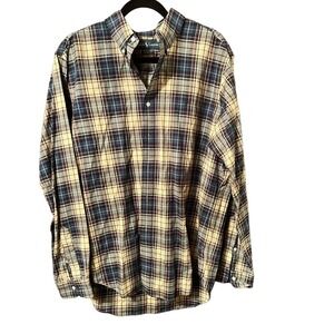 Ralph Lauren Classic Fit Plaid Button Down Shirt Long Sleeve Menswear